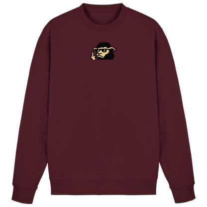 Schwarzes Schaf mit Mittelfinger – Lieber auffallen als mitlaufen - Basic Sweatshirt