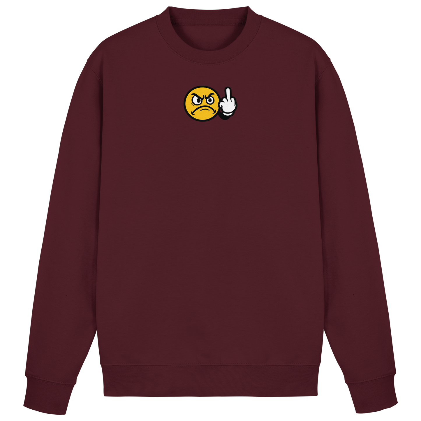 Smiley mit Mittelfinger – Dein stilles „Nope“ mit Gesicht - Basic Sweatshirt