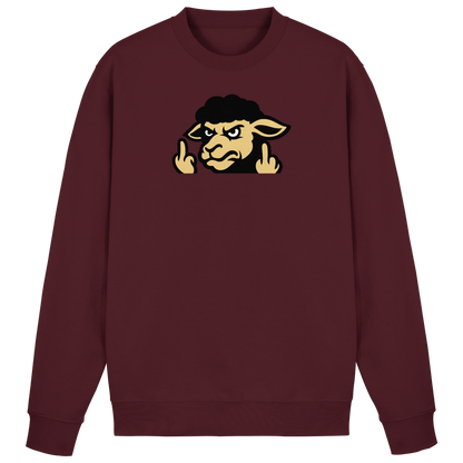 Schwarzes Schaf mit Mittelfinger – Für alle, die nicht dazugehören wollen - Basic Sweatshirt