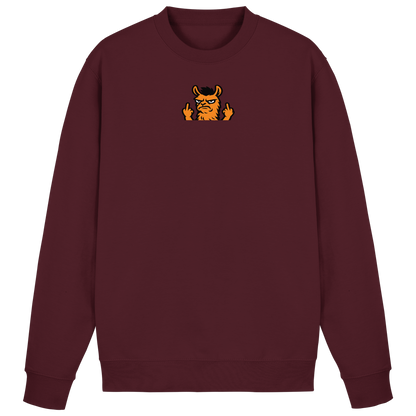 Lama mit Mittelfinger – Dein Mode-Statement gegen soziale Überforderung - Basic Sweatshirt