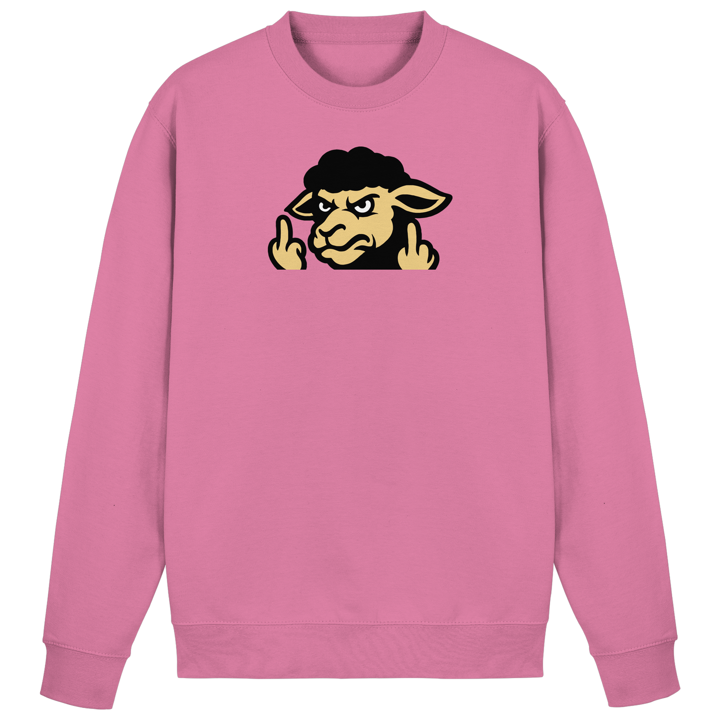 Schwarzes Schaf mit Mittelfinger – Für alle, die nicht dazugehören wollen - Basic Sweatshirt