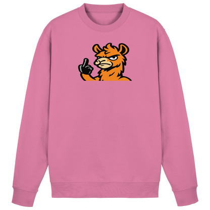 Lama mit Mittelfinger – Meditation auf Abwehrmodus - Basic Sweatshirt