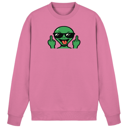 Alien mit Mittelfinger – Grüße vom Planeten Genervt - Basic Sweatshirt