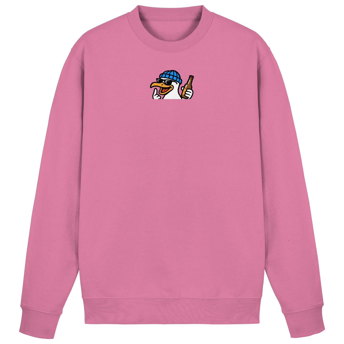 Möwe mit Mittelfinger – Dein nachtaktives Party-Orakel - Basic Sweatshirt