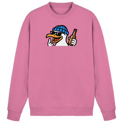 Möwe mit Mittelfinger – Dein nachtaktives Party-Orakel - Basic Sweatshirt