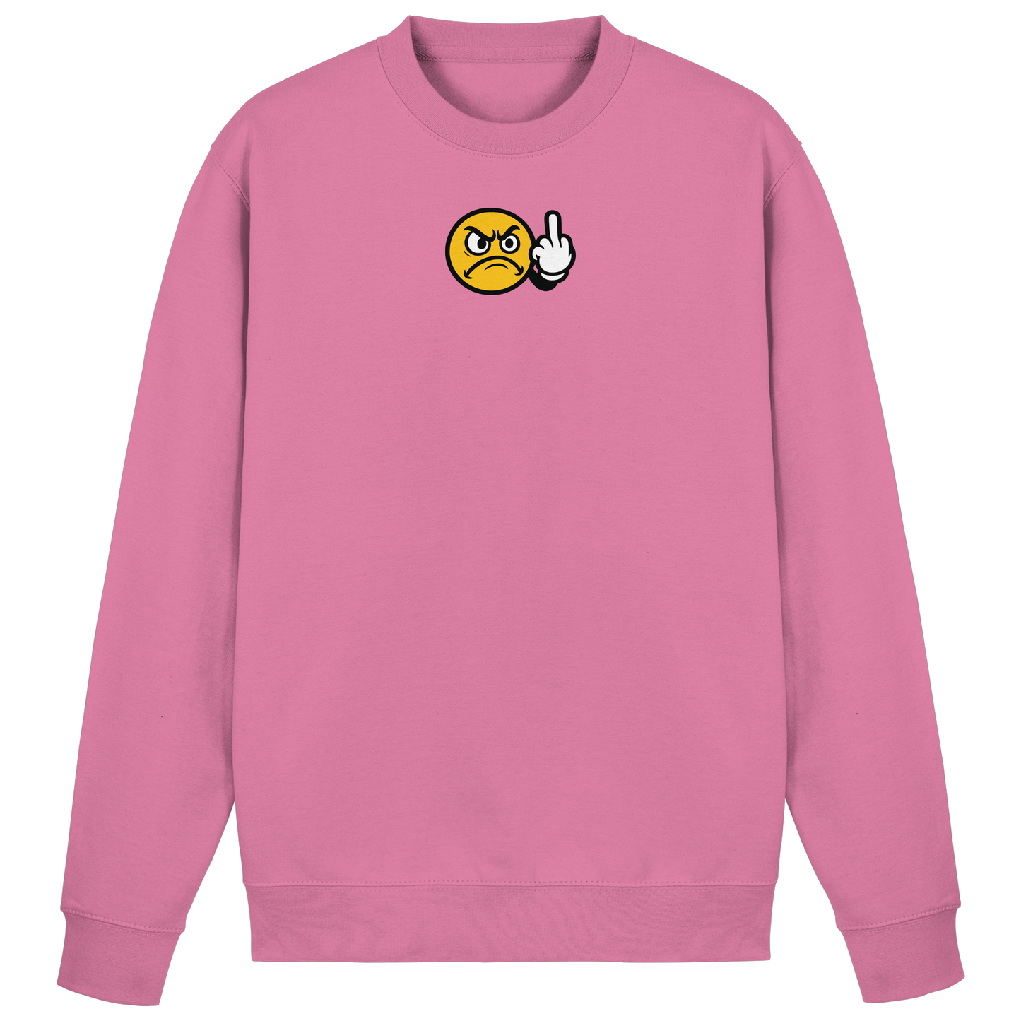 Smiley mit Mittelfinger – Dein stilles „Nope“ mit Gesicht - Basic Sweatshirt
