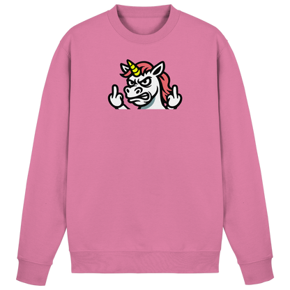 Einhorn mit Mittelfinger – Sag’s mit dem Horn - Basic Sweatshirt