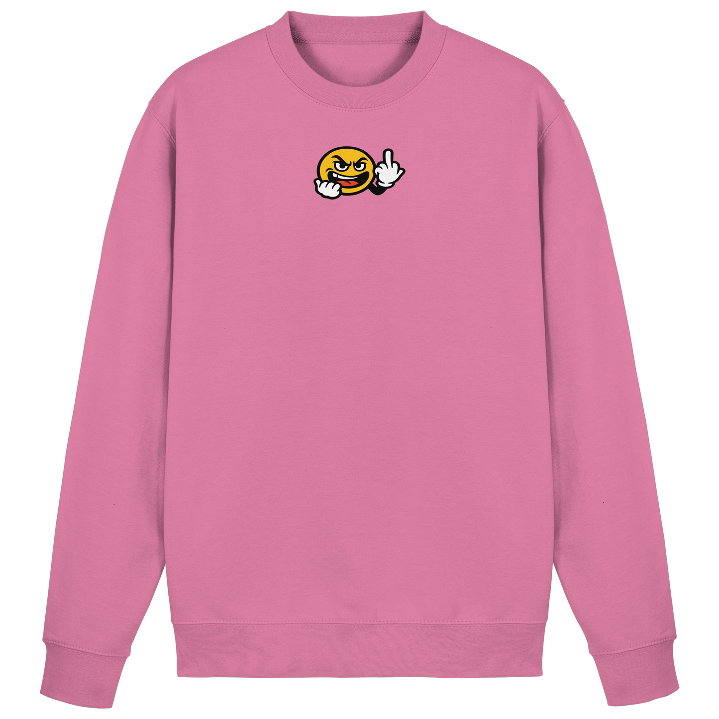 Smiley mit Mittelfinger – Gute Laune. Schlechte Laune. Klar geregelt - Basic Sweatshirt