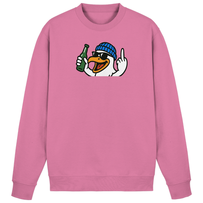 Möwe mit Mittelfinger – Der fliegende Cocktail der Verweigerung - Basic Sweatshirt