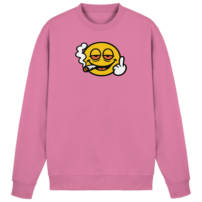 Smiley mit Mittelfinger – Wie ein Joint, nur zum Anziehen - Basic Sweatshirt
