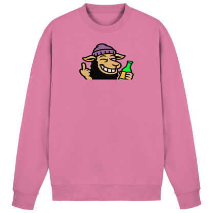 Schaf mit Mittelfinger im Partymodus – Dancefloor? Nur wenn’s brennt - Basic Sweatshirt