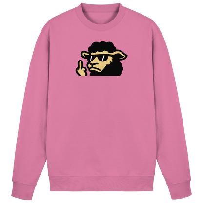 Schwarzes Schaf mit Mittelfinger – Lieber auffallen als mitlaufen - Basic Sweatshirt