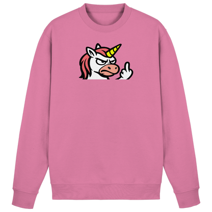 Einhorn mit Mittelfinger – Magie war gestern, jetzt kommt Klartext - Basic Sweatshirt