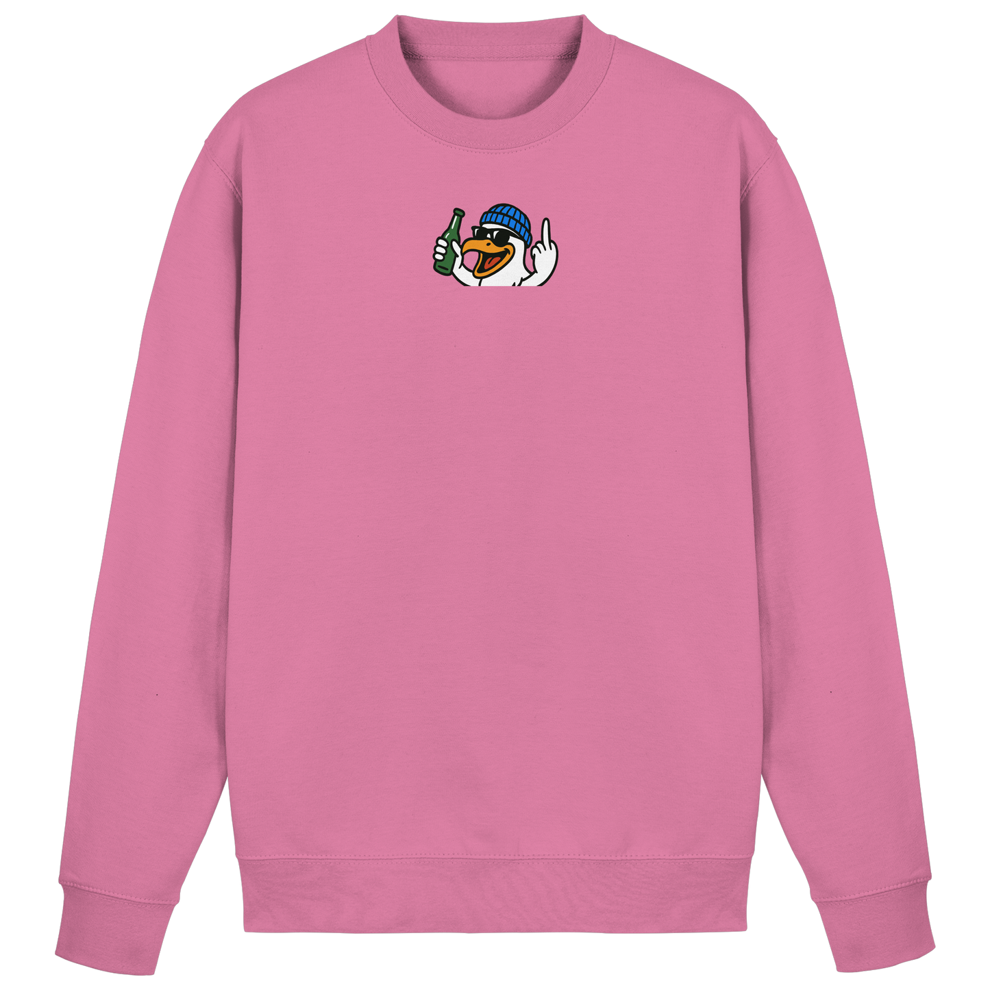 Möwe mit Mittelfinger – Der fliegende Cocktail der Verweigerung - Basic Sweatshirt