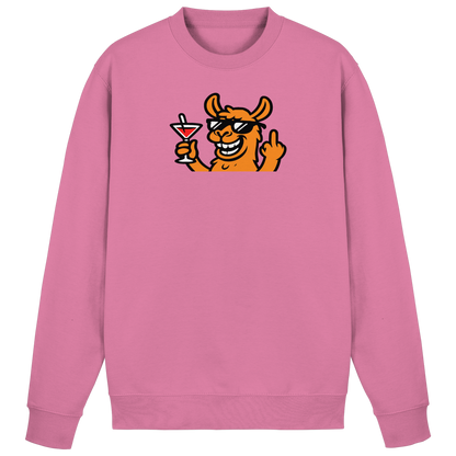 Lama mit Mittelfinger – Partymodus mit Attitüde  - Basic Sweatshirt