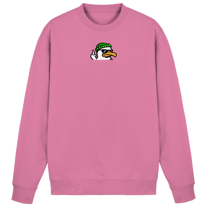 Möwe mit Mittelfinger – Klarstellung in Federform - Basic Sweatshirt