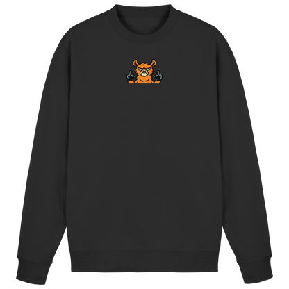 Lama mit Mittelfinger – Das Modeaccessoire für klare Kante und Ruhe - Basic Sweatshirt