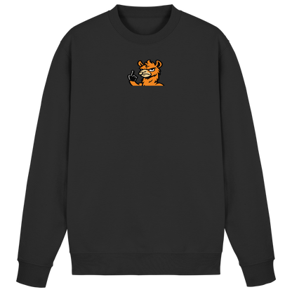 Lama mit Mittelfinger – Meditation auf Abwehrmodus - Basic Sweatshirt