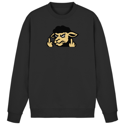 Schwarzes Schaf mit Mittelfinger – Für alle, die nicht dazugehören wollen - Basic Sweatshirt