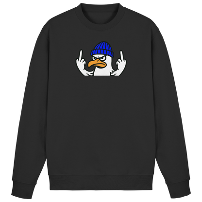 Möwe mit Mittelfinger – Vogel zeigen, Stil behalten  - Basic Sweatshirt