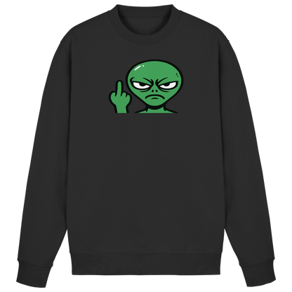Alien mit Mittelfinger – Erdleben ist kein Ponyhof - Basic Sweatshirt
