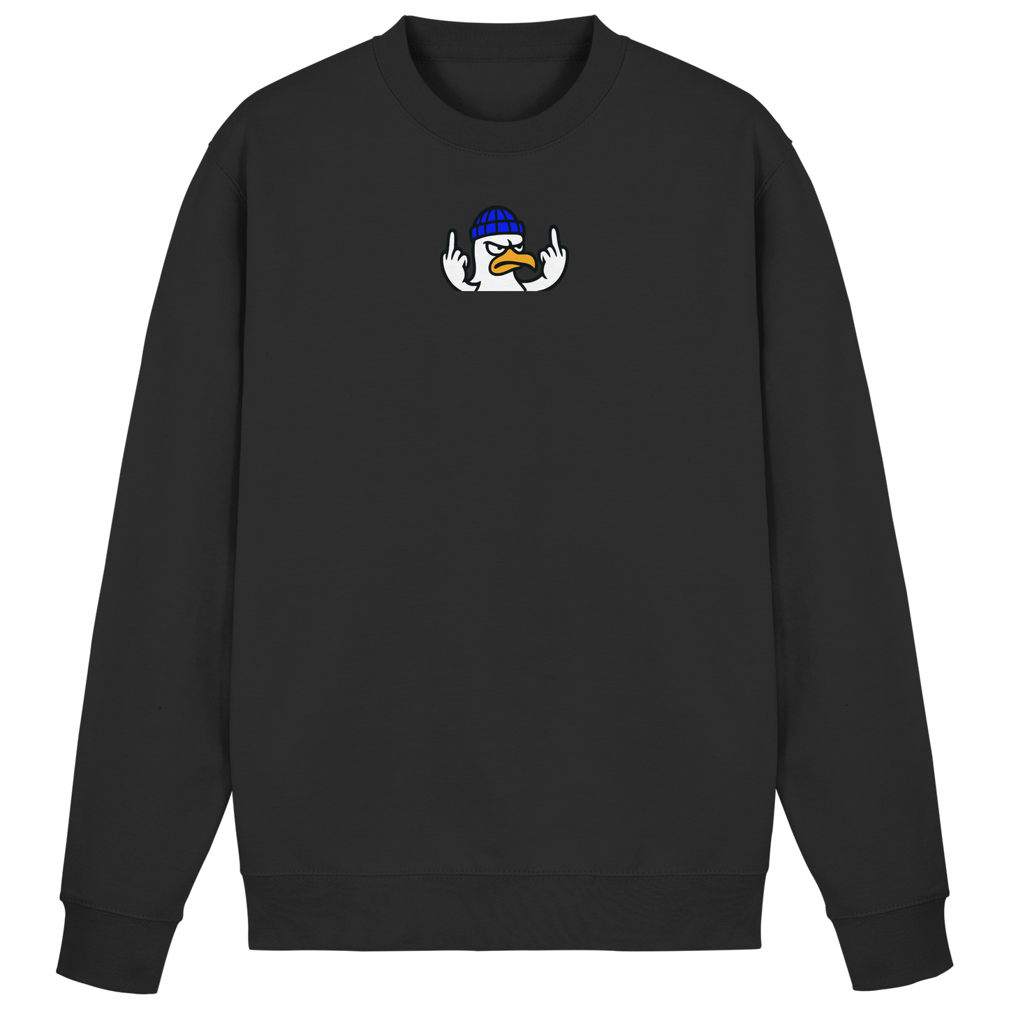 Möwe mit Mittelfinger – Kein Bock, keine Diskussionen - Basic Sweatshirt
