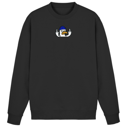 Möwe mit Mittelfinger – Kein Bock, keine Diskussionen - Basic Sweatshirt