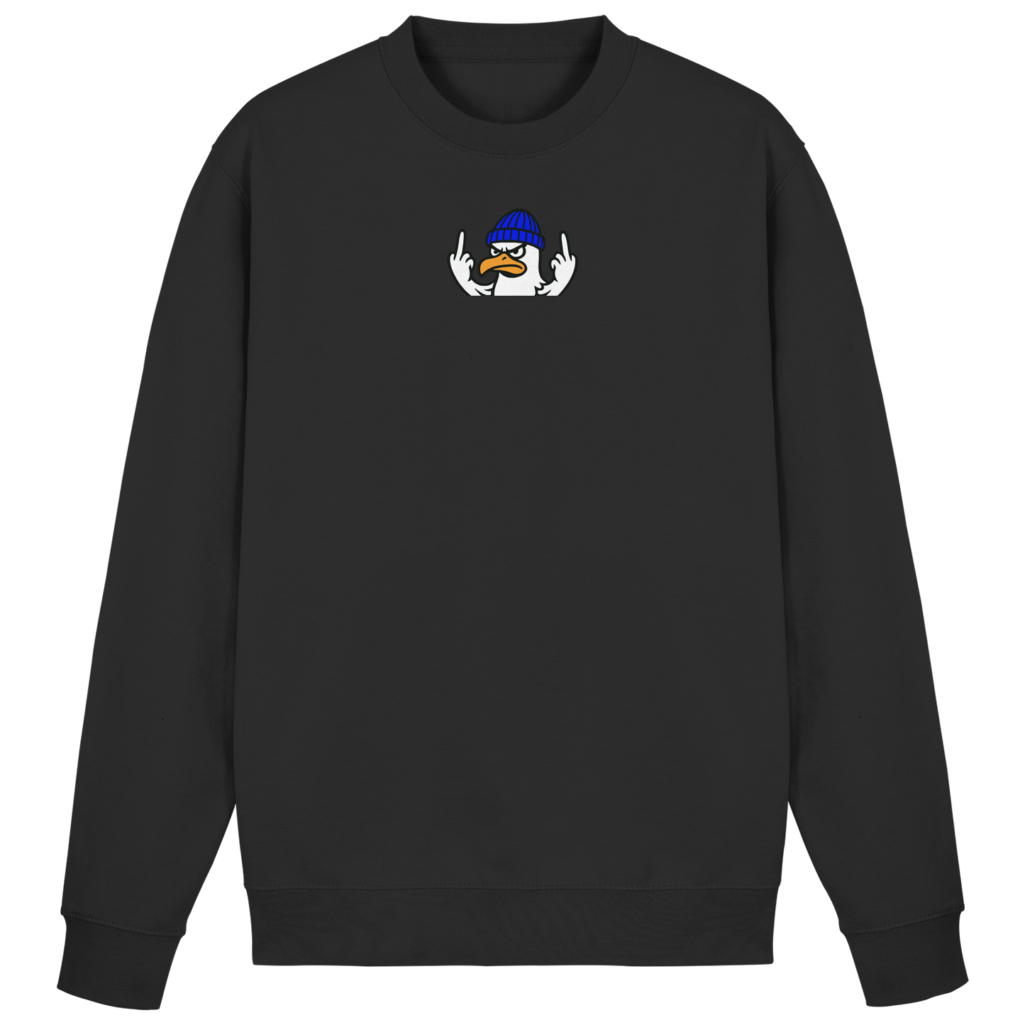 Möwe mit Mittelfinger – Vogel zeigen, Stil behalten - Basic Sweatshirt