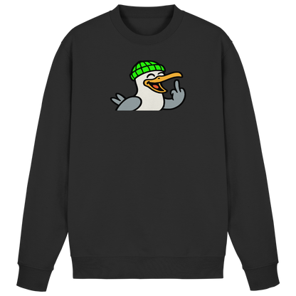Möwe mit Mittelfinger – Wenn Höflichkeit keine Option mehr ist - Basic Sweatshirt