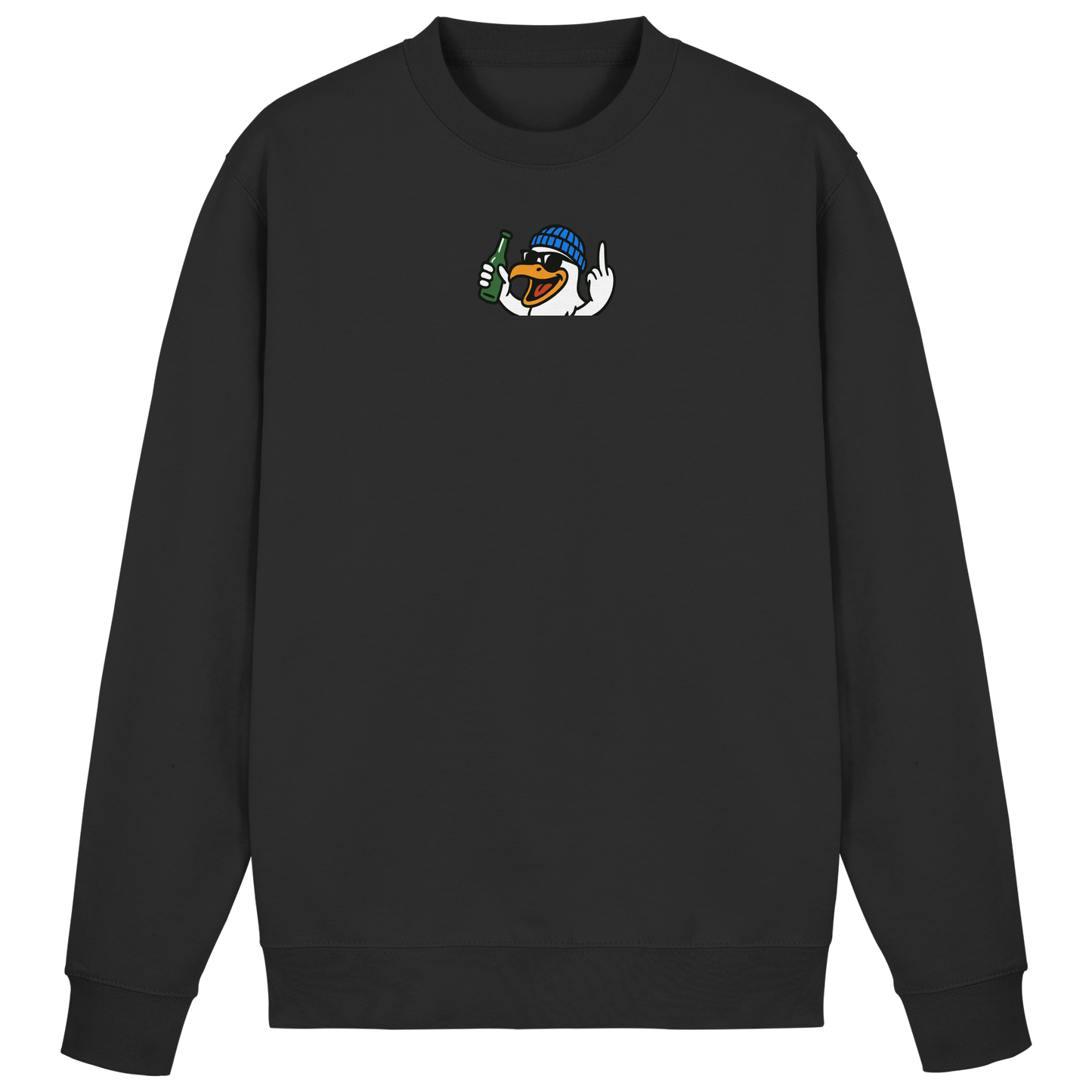 Möwe mit Mittelfinger – Der fliegende Cocktail der Verweigerung - Basic Sweatshirt