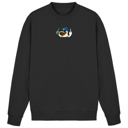 Möwe mit Mittelfinger – Der fliegende Cocktail der Verweigerung - Basic Sweatshirt