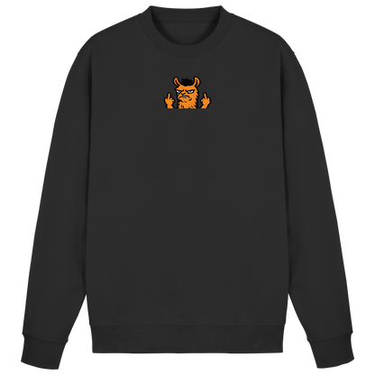 Lama mit Mittelfinger – Dein Mode-Statement gegen soziale Überforderung - Basic Sweatshirt