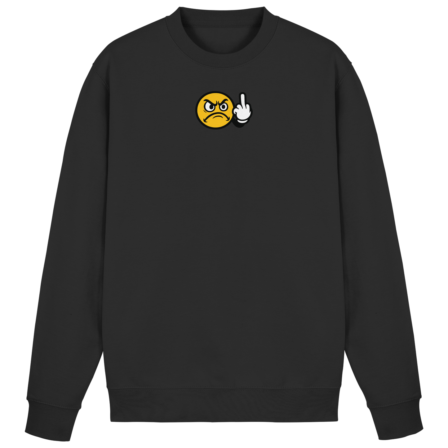 Smiley mit Mittelfinger – Dein stilles „Nope“ mit Gesicht - Basic Sweatshirt