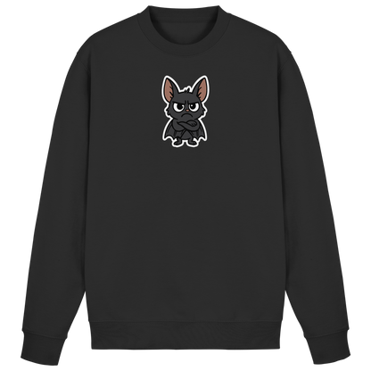 Fledermaus mit verschränkten Flügeln – Nachtmodus: Skepsis aktiv - Basic Sweatshirt