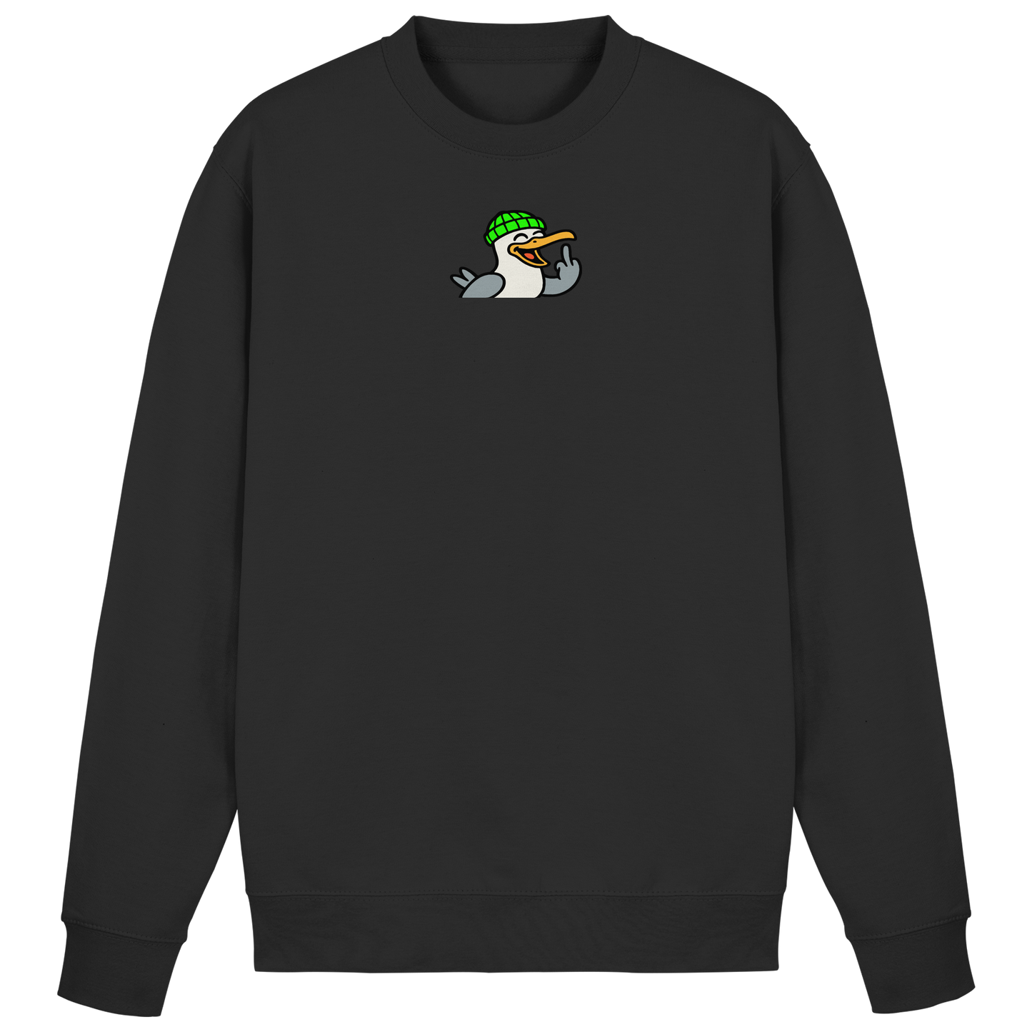 Möwe mit Mittelfinger – Wenn Höflichkeit keine Option mehr ist - Basic Sweatshirt