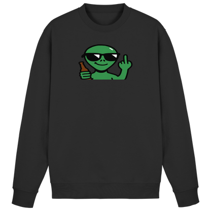 Alien mit Mittelfinger – Der Club gehört den Sternen - Basic Sweatshirt
