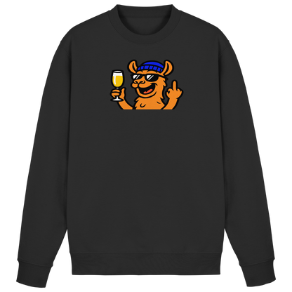 Lama mit Mittelfinger – Der ultimative Stoppschild für Laberer - Basic Sweatshirt
