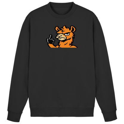 Lama mit Mittelfinger – Meditation auf Abwehrmodus - Basic Sweatshirt