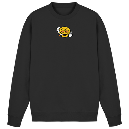 Smiley mit Mittelfinger – Wie ein Joint, nur zum Anziehen - Basic Sweatshirt