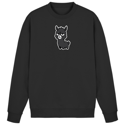 Alpaka mit Augenrollen & hochgezogener Lippe – Bitte nicht heute, Mensch - Basic Sweatshirt