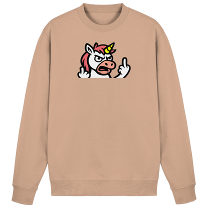 Einhorn mit Mittelfinger – Wenn die Zuckerwatte abgelaufen ist - Basic Sweatshirt