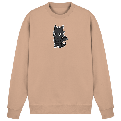 Babydrache mit schiefem Blick – Mini, aber meinungsstark - Basic Sweatshirt