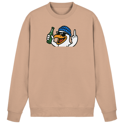 Möwe mit Mittelfinger – Der fliegende Cocktail der Verweigerung - Basic Sweatshirt