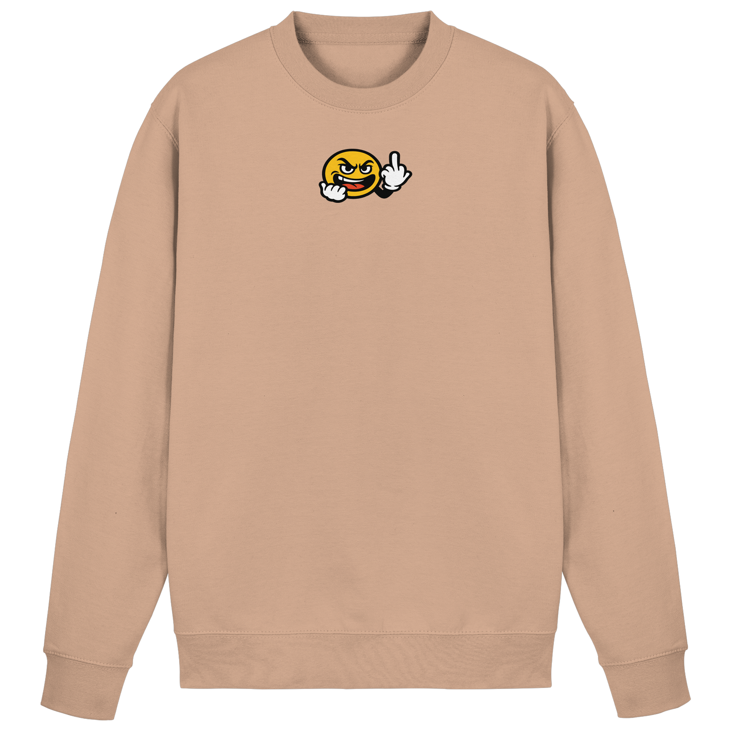 Smiley mit Mittelfinger – Gute Laune. Schlechte Laune. Klar geregelt - Basic Sweatshirt