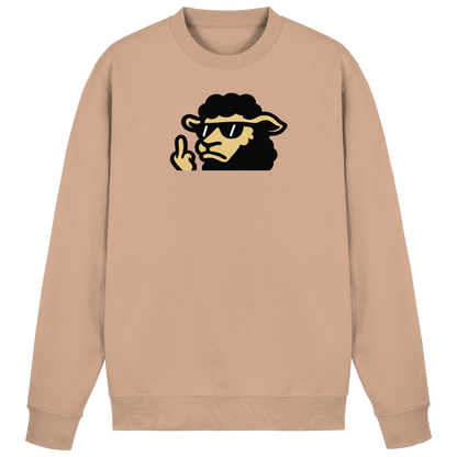 Schwarzes Schaf mit Mittelfinger – Lieber auffallen als mitlaufen - Basic Sweatshirt