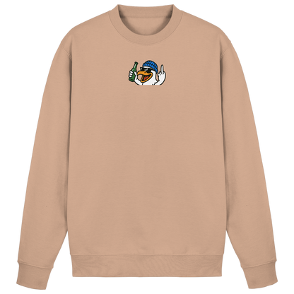 Möwe mit Mittelfinger – Der fliegende Cocktail der Verweigerung - Basic Sweatshirt