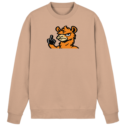Lama mit Mittelfinger – Meditation auf Abwehrmodus - Basic Sweatshirt
