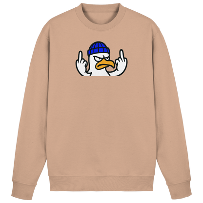 Möwe mit Mittelfinger – Kein Bock, keine Diskussionen - Basic Sweatshirt