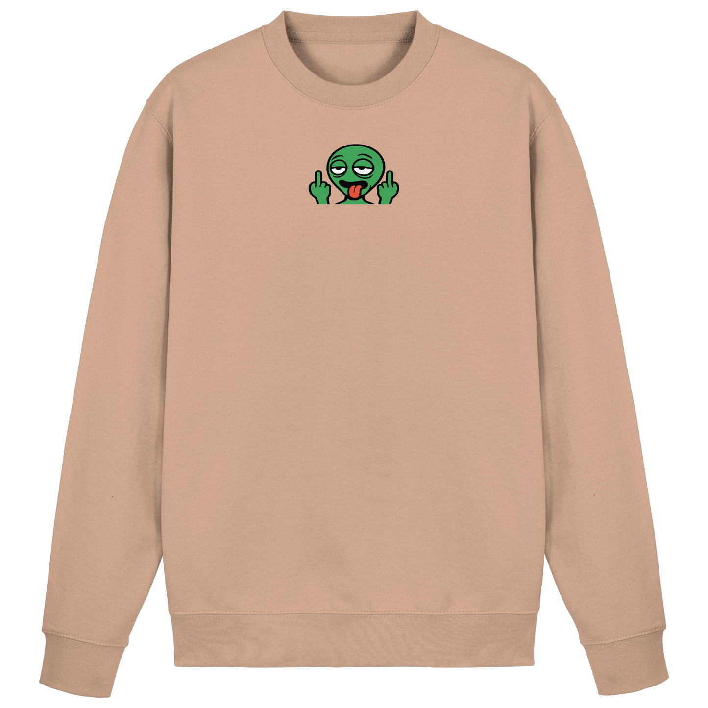 Alien mit Mittelfinger – Ich will nach Hause, aber erst flippe ich euch noch - Basic Sweatshirt