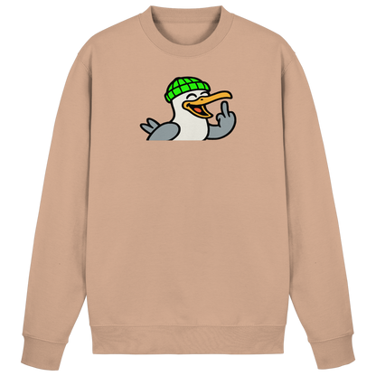 Möwe mit Mittelfinger – Wenn Höflichkeit keine Option mehr ist - Basic Sweatshirt